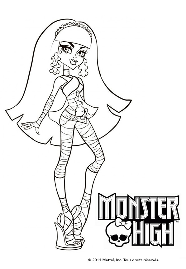 coloriage monster high cleo de nile